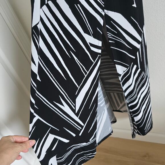 Tommy Bahama Oliana Hawaiian Maxi Dress Size XL Jersey V-neck Side Slit Resort - Picture 5 of 9